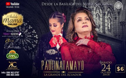 Paulina Tamayo cantará en la Basílica del Voto Nacional