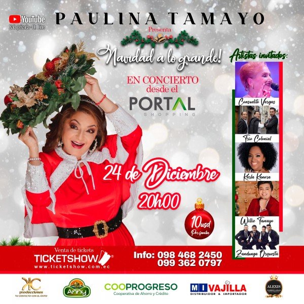 Paulina Tamayo presenta su Concierto Navideño "Navidad A Lo Grande"